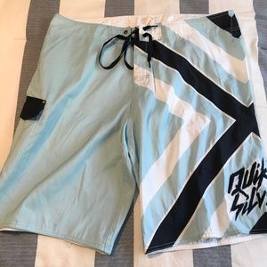 Quicksilver Board Shorts Bathing Suit Size 38